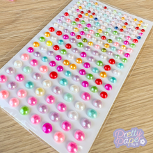 Load image into Gallery viewer, Close-up of adhesive pearl gem embellishments