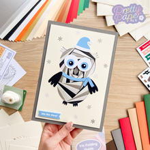 Load image into Gallery viewer, Woodland Christmas Craft Kit  | Iris Folding Xmas Card Kit | Beginners Card Making | Owl Hedgehog Robin