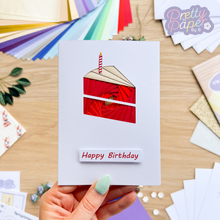 Load image into Gallery viewer, Iris Paper Fold Cake Card
