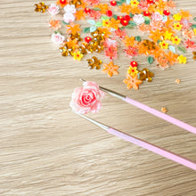 Load image into Gallery viewer, Mini Mix Autumn Flower and Leaf Embellishments (250 pack) | Multicolour 3D Fall Flowers and Leaves | Card Making