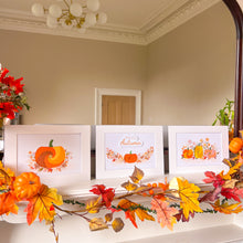 Load image into Gallery viewer, Pumpkin Meadow Picture Craft Kit | Fall Home Décor Iris Paper Folding Adult Craft Kit | Beginner to Advanced | Pumpkin