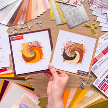 Load image into Gallery viewer, Baileys Whiskey Glass Iris Folding Pattern PDF & SVG | Beginner Printable Download | Cut File | Card Making Template