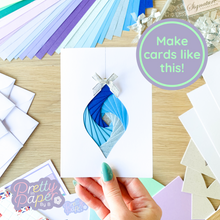 Load image into Gallery viewer, Iris folding bauble card