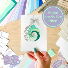Load image into Gallery viewer, Make cards like this - green bauble card