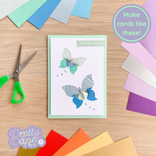 Load image into Gallery viewer, Beautiful Butterflies Aperture Card (Pack of 3) | 3 x Apertures, Coloured Card Blanks & Envelopes