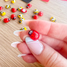 Load image into Gallery viewer, Wooden Bee & Ladybird Self-adhesive Embellishments | Card Making