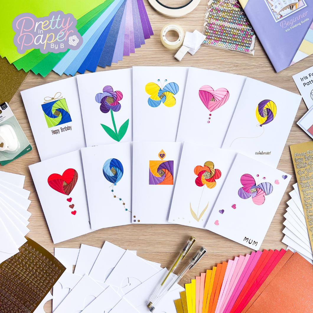 Beginner Iris Folding Card Making Kit | Starter Kit | Craft Kit Gift