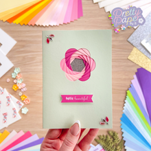 Load image into Gallery viewer, Blossom flower card in pinks