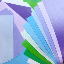 Load image into Gallery viewer, Color swatches arranged in a fan-like pattern on a white background