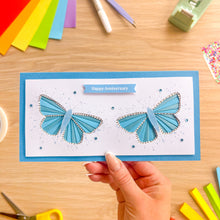 Load image into Gallery viewer, Adonis Blue Butterflies Iris Folding Card