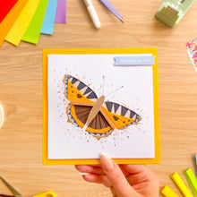Load image into Gallery viewer, Tortoiseshell Butterfly Iris Folding Card