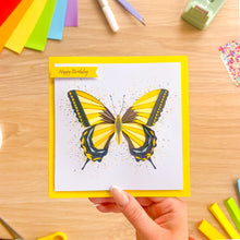 Load image into Gallery viewer, Swallowtail Butterfly Iris Folding Card