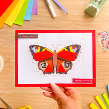 Load image into Gallery viewer, Peacock Butterfly Card