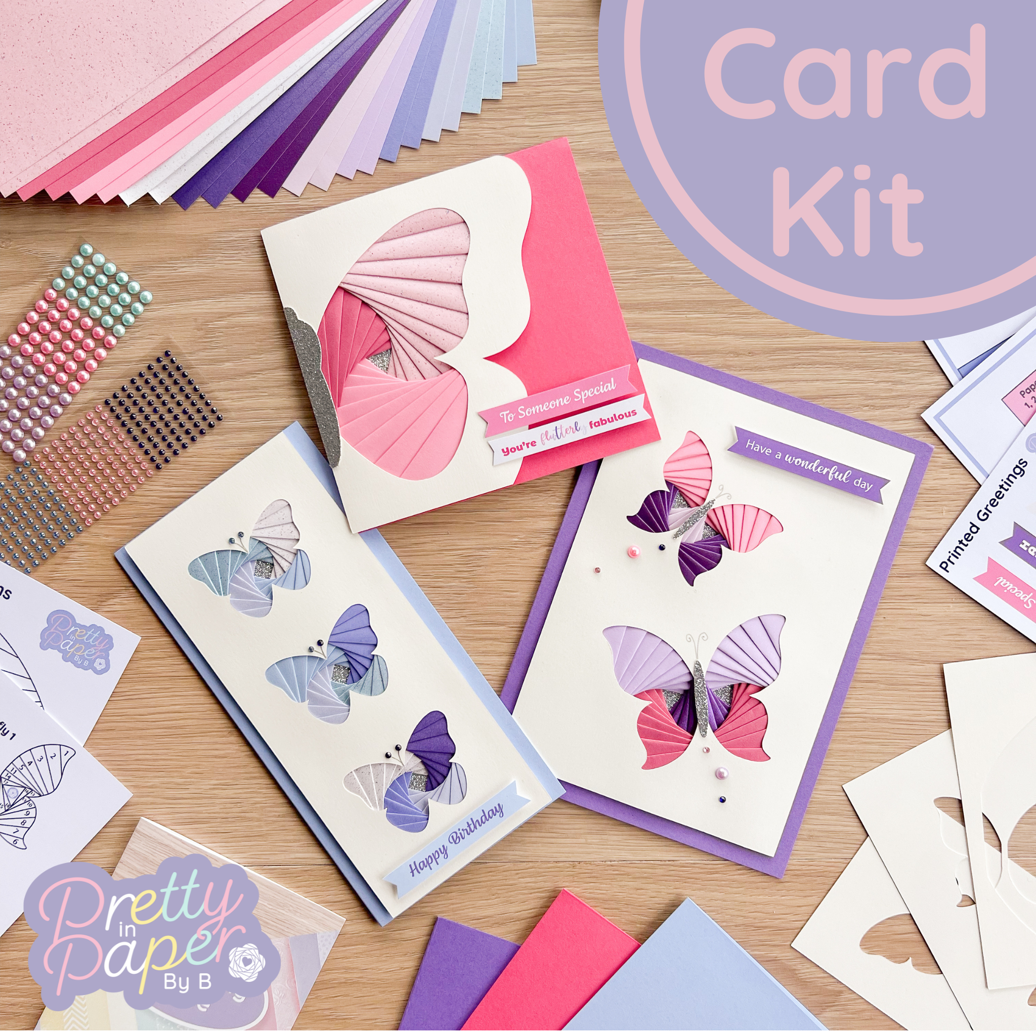 Butterfly Creations Adult Card Making Kit Iris Folding Craft