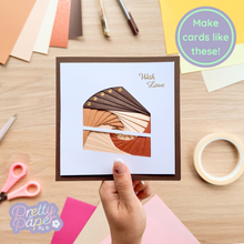 Load image into Gallery viewer, Make cards like this - iris folding chocolate cake slice