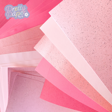 Load image into Gallery viewer, Candyfloss Paper Pack A5, 30 Sheets | Plain & Sparkle Paper Pad | Pink Craft Paper