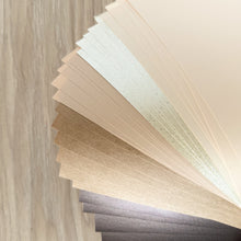 Load image into Gallery viewer, Caramel Latte Paper Pack *Revised edition* A5, 30 Sheets | Plain, Pearlised & Sparkle Paper Pad | Cream Brown Craft Paper