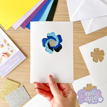 Load image into Gallery viewer, iris fold pansy card