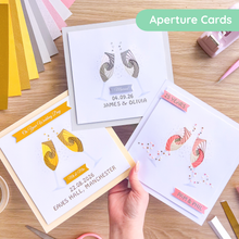 Load image into Gallery viewer, Champagne Glass wall art aperture card pack