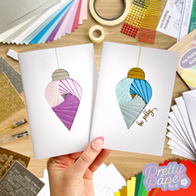 Load image into Gallery viewer, Classic Christmas Collection Iris Folding Card Making Kit | Beginner Xmas Card Craft | Festive Family Craft Activity Kit