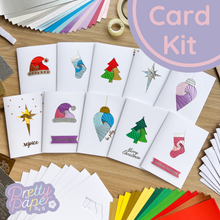 Load image into Gallery viewer, Classic Christmas Collection Iris Folding Card Making Kit | Beginner Xmas Card Craft | Festive Family Craft Activity Kit
