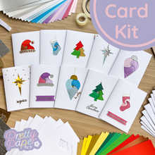 Load image into Gallery viewer, Classic Christmas Collection Iris Folding Card Making Kit | Beginner Xmas Card Craft | Festive Family Craft Activity Kit