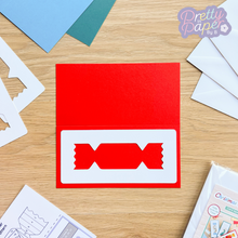 Load image into Gallery viewer, aperture on red card