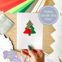 Load image into Gallery viewer, Make cards like this - Christmas tree card