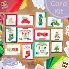 Load image into Gallery viewer, Christmas at home card making Kit