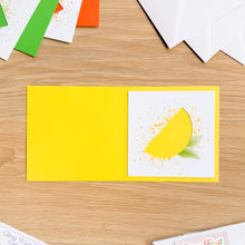 Load image into Gallery viewer, Citrus Fruit Aperture on yellow card