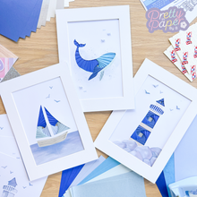 Load image into Gallery viewer, Three A4 wall arts with optional mounts