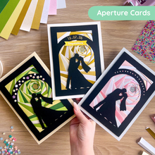 Load image into Gallery viewer, Couple Silhouette Aperture Card Pack