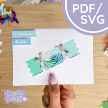 Load image into Gallery viewer, Cracker Mini Iris Folding PDF SVG