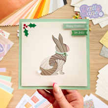 Load image into Gallery viewer, rabbit Christmas card