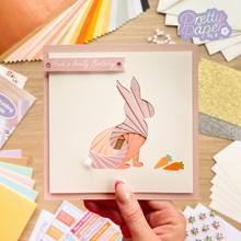 Load image into Gallery viewer, rabbit 'have a lovely birthday' card