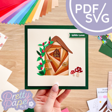 Load image into Gallery viewer, Secret Fairy Door Iris Folding Pattern PDF & SVG | Beginner Printable Template Download | Cut File