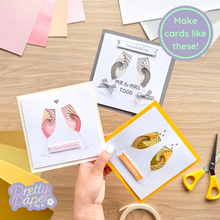 Load image into Gallery viewer, Three iris fold Double Champagne Glass
Cards