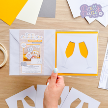 Load image into Gallery viewer, Double Champagne Glass Card Aperture Pack Embellished Edition