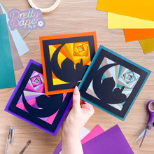 Load image into Gallery viewer, Three iris fold Eid Mubarak cards