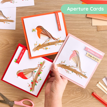 Load image into Gallery viewer, European Robin Aperture Card Pack