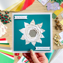 Load image into Gallery viewer, White poinsettia card
