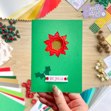 Load image into Gallery viewer, mini poinsettia card