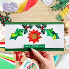 Load image into Gallery viewer, Holly and flower card
