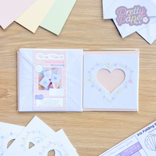 Load image into Gallery viewer, Floral Heart Card Aperture Pack Embellished edition