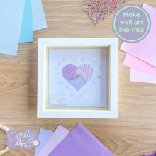 Load image into Gallery viewer, Framed purple floral heart