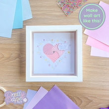 Load image into Gallery viewer, Framed pink floral heart