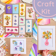 Load image into Gallery viewer, Flower Bouquet Iris Folding Craft Project Kit