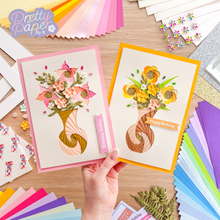 Load image into Gallery viewer, vase and bouquet cards
