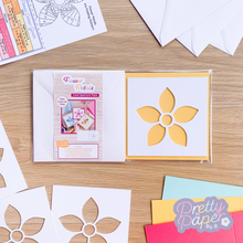 Load image into Gallery viewer, Flower petals aperture card pack
