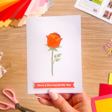 Load image into Gallery viewer, Flowers at Home Bumper Card Making Kit | Roses and Tulips | Iris Folding Beginner to Intermediate